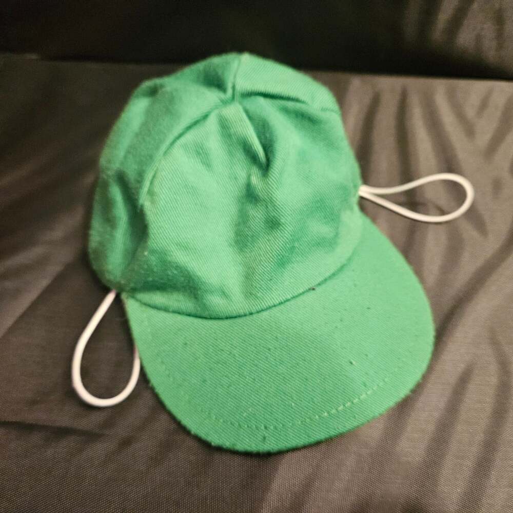 Build A Bear Green Baseball Cap Hat With Ear Loops BAB Accessories